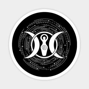 Triple Moon Goddess | Pagan Symbol Magnet